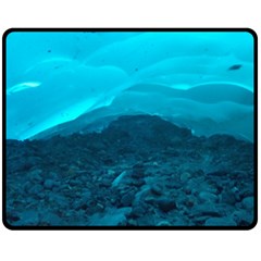 Mendenhall Ice Caves 1 Double Sided Fleece Blanket (medium) 