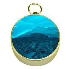 Mendenhall Ice Caves 1 Gold Compasses by trendistuff