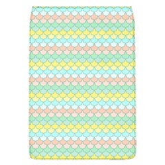 Scallop Repeat Pattern In Miami Pastel Aqua, Pink, Mint And Lemon Flap Covers (l)  by PaperandFrill