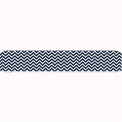 Blue And White Chevron Wavy Zigzag Stripes Small Bar Mats by PaperandFrill