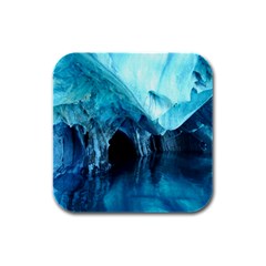 Marble Caves 3 Rubber Square Coaster (4 Pack)  by trendistuff