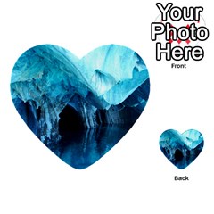 Marble Caves 3 Multi-purpose Cards (heart)  by trendistuff