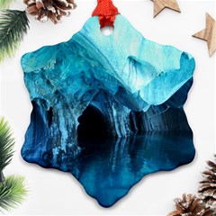 Marble Caves 3 Snowflake Ornament (2-side) by trendistuff