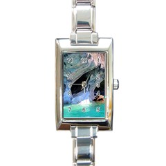 Marble Caves 2 Rectangle Italian Charm Watches by trendistuff