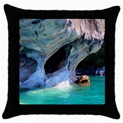 Marble Caves 2 Throw Pillow Cases (black) by trendistuff