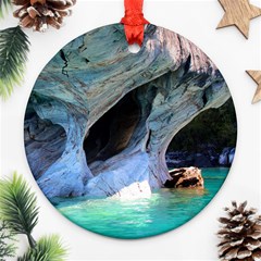 Marble Caves 2 Round Ornament (two Sides)  by trendistuff