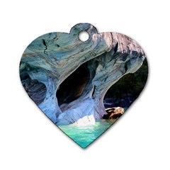 Marble Caves 2 Dog Tag Heart (one Side) by trendistuff