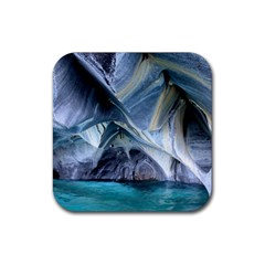 Marble Caves 1 Rubber Coaster (square)  by trendistuff