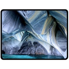 Marble Caves 1 Fleece Blanket (large) 