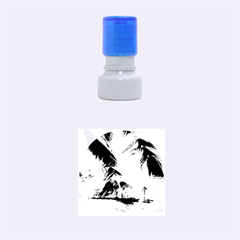 Marble Caves 1 Rubber Round Stamps (small) by trendistuff