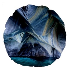 Marble Caves 1 Large 18  Premium Round Cushions by trendistuff