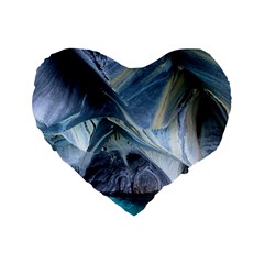 Marble Caves 1 Standard 16  Premium Heart Shape Cushions by trendistuff