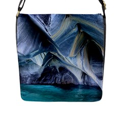 Marble Caves 1 Flap Messenger Bag (l)  by trendistuff