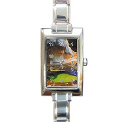 Left Fork Creek Rectangle Italian Charm Watches by trendistuff