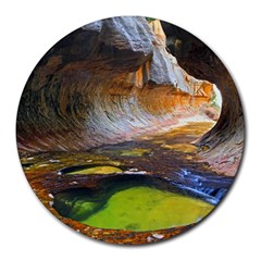 Left Fork Creek Round Mousepads by trendistuff