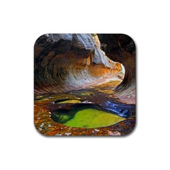 Left Fork Creek Rubber Coaster (square)  by trendistuff