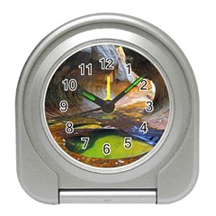 Left Fork Creek Travel Alarm Clocks by trendistuff