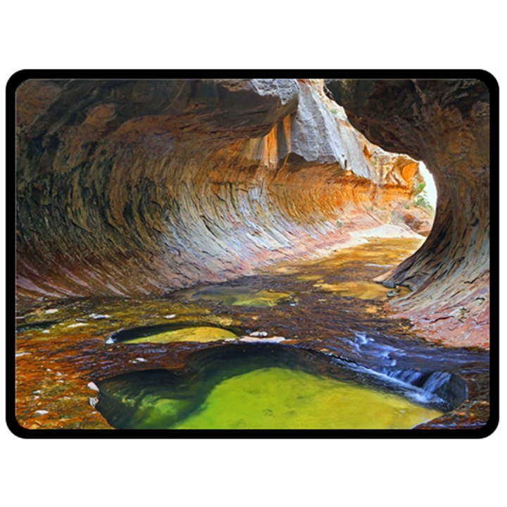 LEFT FORK CREEK Double Sided Fleece Blanket (Large) 