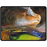 LEFT FORK CREEK Double Sided Fleece Blanket (Large)  80 x60  Blanket Back