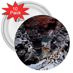 Karijini Canyon 3  Buttons (10 Pack)  by trendistuff