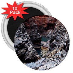 Karijini Canyon 3  Magnets (10 Pack)  by trendistuff