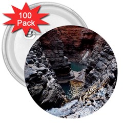 Karijini Canyon 3  Buttons (100 Pack)  by trendistuff