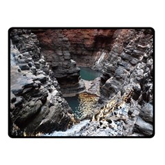 Karijini Canyon Double Sided Fleece Blanket (small)  by trendistuff