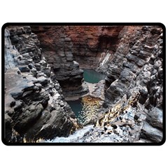 Karijini Canyon Double Sided Fleece Blanket (large)  by trendistuff