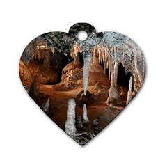 Jenolan Imperial Cave Dog Tag Heart (two Sides) by trendistuff