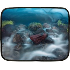 Iceland Cave Double Sided Fleece Blanket (mini)  by trendistuff