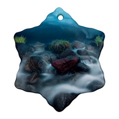 Iceland Cave Snowflake Ornament (2-side)