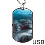 ICELAND CAVE Dog Tag USB Flash (One Side) Front