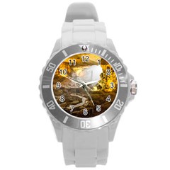 Ha Long Bay Round Plastic Sport Watch (l)