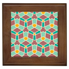 Stars And Other Shapes Pattern			framed Tile by LalyLauraFLM