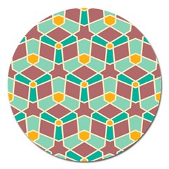 Stars And Other Shapes Pattern			magnet 5  (round) by LalyLauraFLM