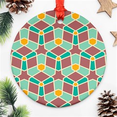 Stars And Other Shapes Pattern			ornament (round) by LalyLauraFLM