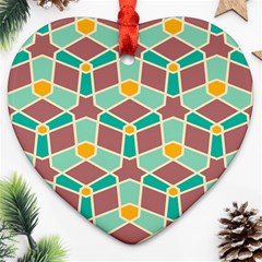 Stars And Other Shapes Pattern			ornament (heart) by LalyLauraFLM