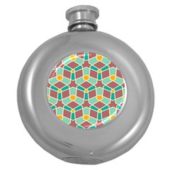 Stars And Other Shapes Pattern			hip Flask (5 Oz) by LalyLauraFLM