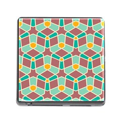 Stars And Other Shapes Pattern			memory Card Reader (square) by LalyLauraFLM