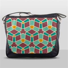 Stars And Other Shapes Pattern			messenger Bag by LalyLauraFLM