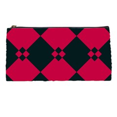 Black Pink Shapes Pattern 	pencil Case by LalyLauraFLM