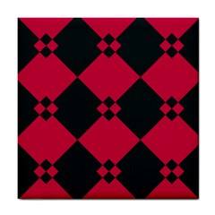 Black Pink Shapes Pattern			tile Coaster by LalyLauraFLM