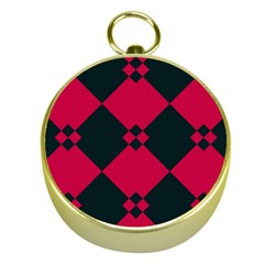 Black Pink Shapes Pattern			gold Compass