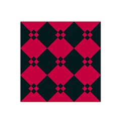 Black Pink Shapes Pattern Satin Bandana Scarf