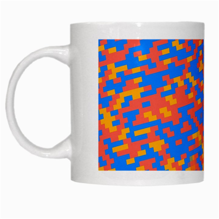 Pixels White Mug