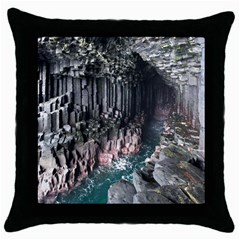 Fingals Cave Throw Pillow Cases (black) by trendistuff