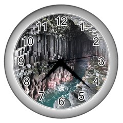 Fingals Cave Wall Clocks (silver)  by trendistuff