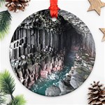 FINGALS CAVE Round Ornament (Two Sides)  Front