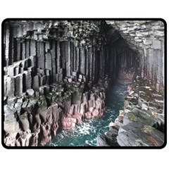 Fingals Cave Fleece Blanket (medium)  by trendistuff