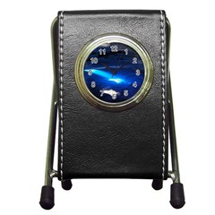 Chapada Diamantina 4 Pen Holder Desk Clocks by trendistuff